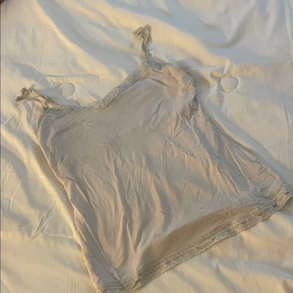 Aeropostale Cream Lace Camisole Top